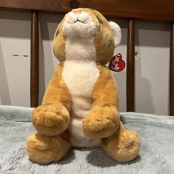 2001 Ty Beanie SERENGETI CHEETAH SPOTTED Big Eyes STUFFED ANIMAL PLUSH Soft Toy - Picture 6 of 6